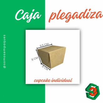 Caja Cupcake Individual 7.5x7.5x8