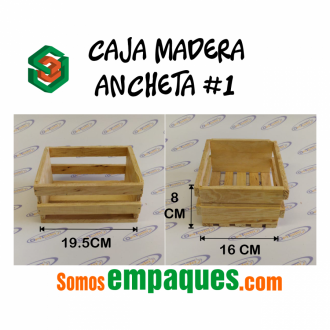 Caja Madera Ancheta #1