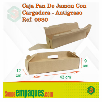 Caja Pan De Jamon Con Cargadera